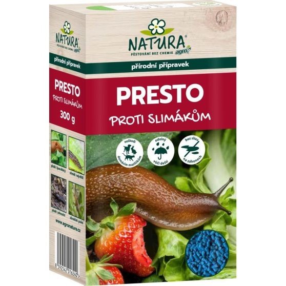 AGRO NATURA PRESTO hnojivo slimáky a&nbsp;plzáky 300g - Zahrady, pletiva substráty a&nbsp;hnojiva