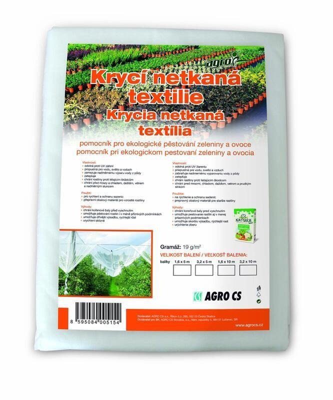 AGRO textilie netkaná zakrývací  19g  3,2x 5m bílá
