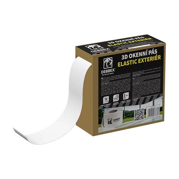 DB okenní pás ELASTIC INTERIÉR 70mmx25m - Stavební výplně doplňky pro stavební výplně