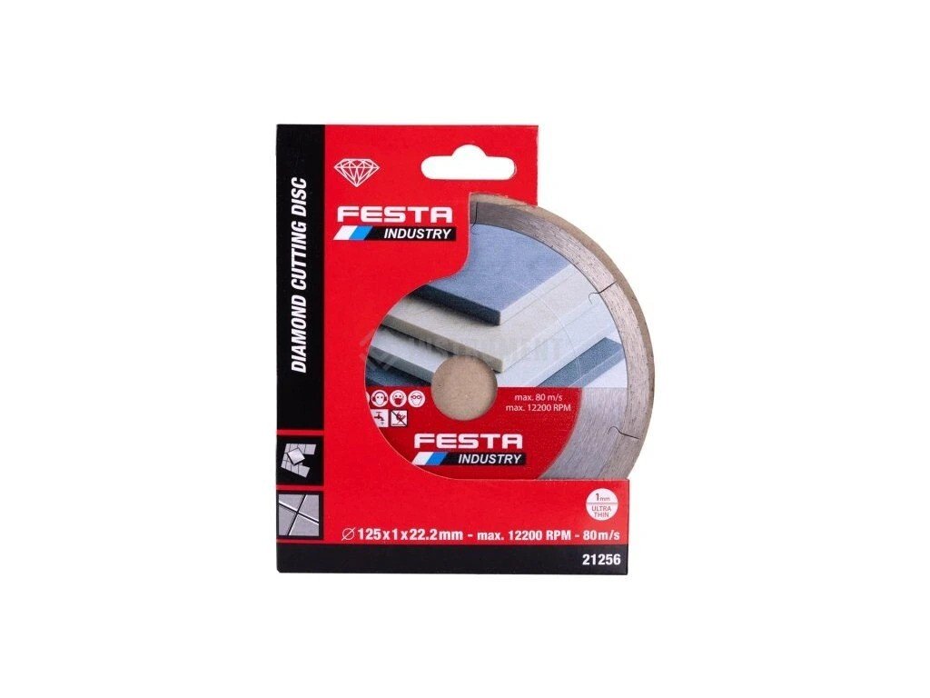 DI kotouč diamantový INDUSTRY Ceramic řezný plný 125x1,2mm - Nářadí ruční nářadí