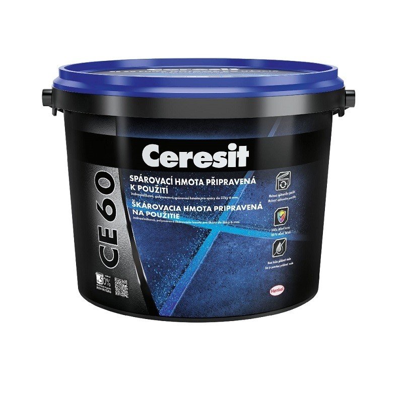 CERESIT CE60 polymer.spár.hmota 2kg antracite - Suché směsi a stavební chemie spárovací hmoty