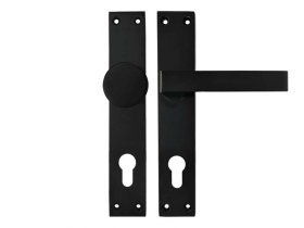 BE kování dveřní K 757 72mm, klika-knoflík, vložka, hliník, černá mat, blistr ESO