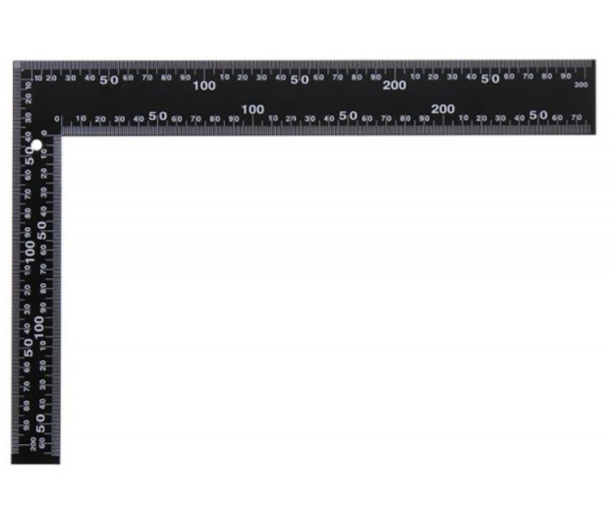 BE úhelník ocelový 300x200mm černý - Nářadí ruční nářadí