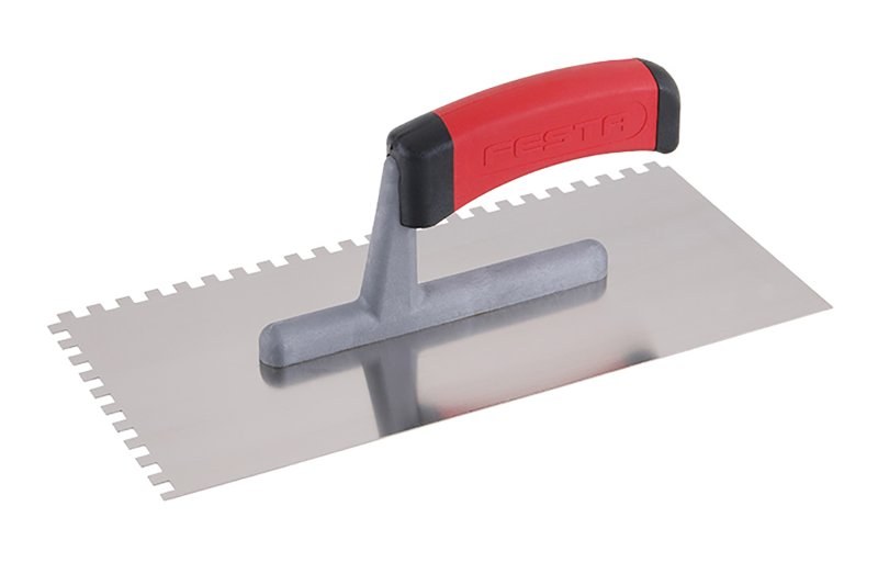LE hladítko nerez 280x130mm zub e6 gum.rukojeť FESTA - Nářadí ruční nářadí