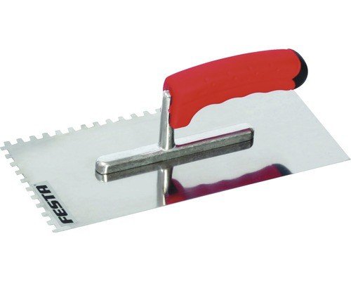 BE hladítko profi 280x130mm 8zubů nerez gumová ručka - Nářadí ruční nářadí