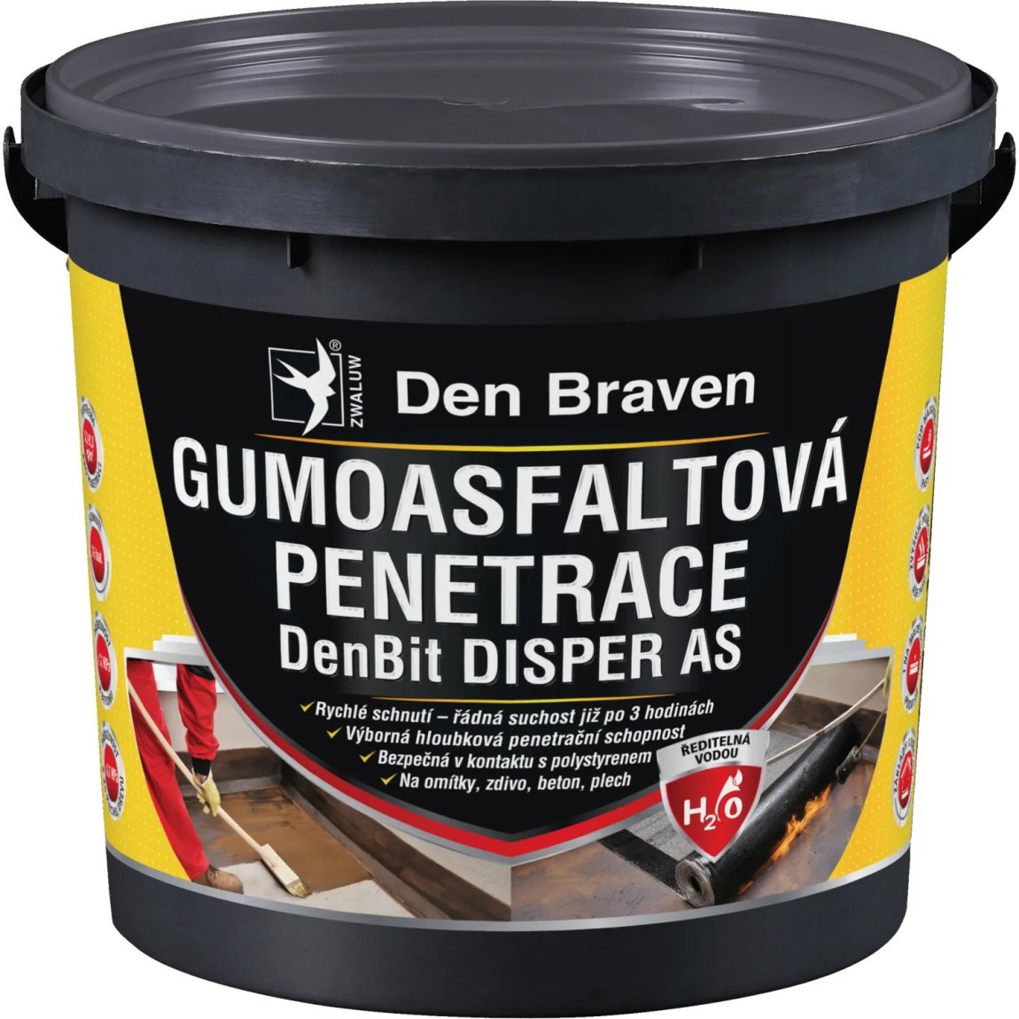 DB DISPER AS gumoasfalt.penetrace 5kg DB DISPER AS gumoasfalt.penetrace 5kg - Suché směsi a stavební chemie penetrace, nátěry a můstky