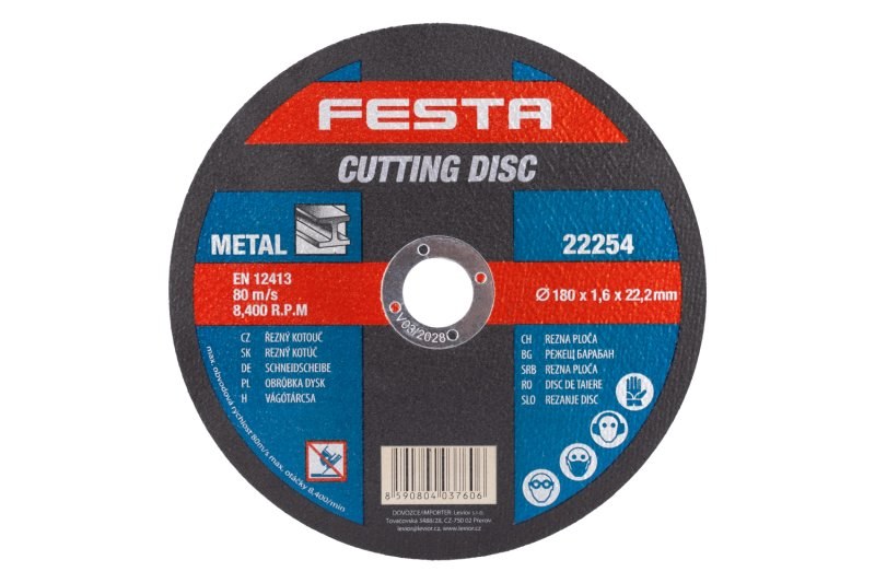 LE kotouč řezný na kov 180x1,6x22,2mm FESTA LE kotouč řezný na kov 180x1,6x22,2mm FESTA
