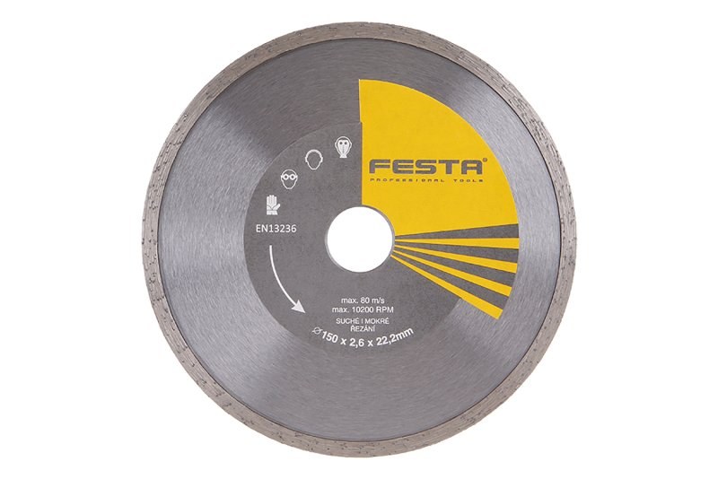 LE kotouč diamantový plný 150x2,6x22,2mm FESTA LE kotouč diamantový plný 150x2,6x22,2mm FESTA - Nářadí ruční nářadí