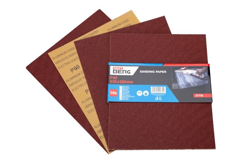 LE papír brusný 230x280mm P60 LE papír brusný 230x280mm P60