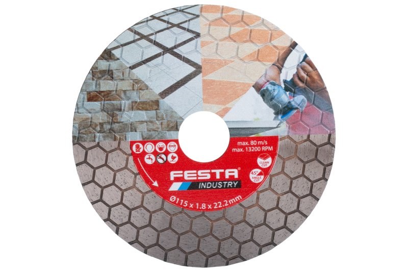 LE kotouč diamantový INDUSTRY řezný 115x1,8x22,2mm FESTA - Nářadí ruční nářadí