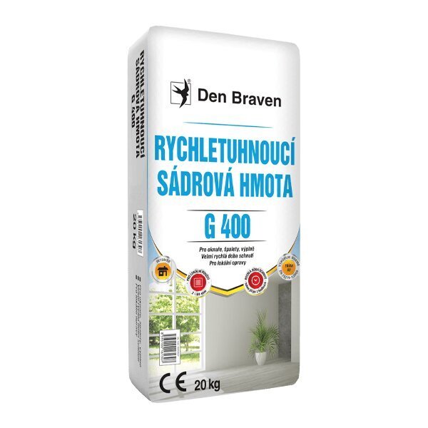 DB sádrová hmota rychletuhnoucí G400 5kg DB sádrová hmota rychletuhnoucí G400 5kg - Suché směsi a stavební chemie stavební chemie den braven