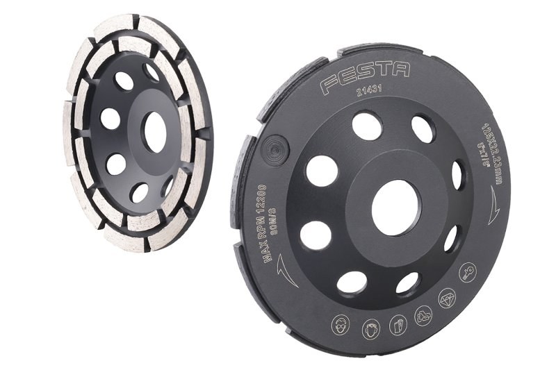 LE kotouč diamantový brusný 2řadý 125x22,2mm FESTA LE kotouč diamantový brusný 2řadý 125x22,2mm FESTA - Nářadí ruční nářadí