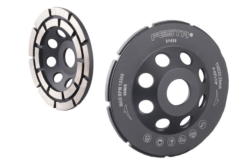 LE kotouč diamantový brusný 2řadý 115x22,2mm FESTA LE kotouč diamantový brusný 2řadý 115x22,2mm FESTA - Nářadí ruční nářadí