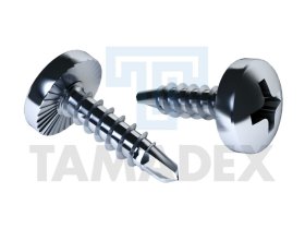 TAMADEX vrut TEX 3,5x9,5 půlkulatá hlava - pro montáž sádrokartonu (1000) / ks