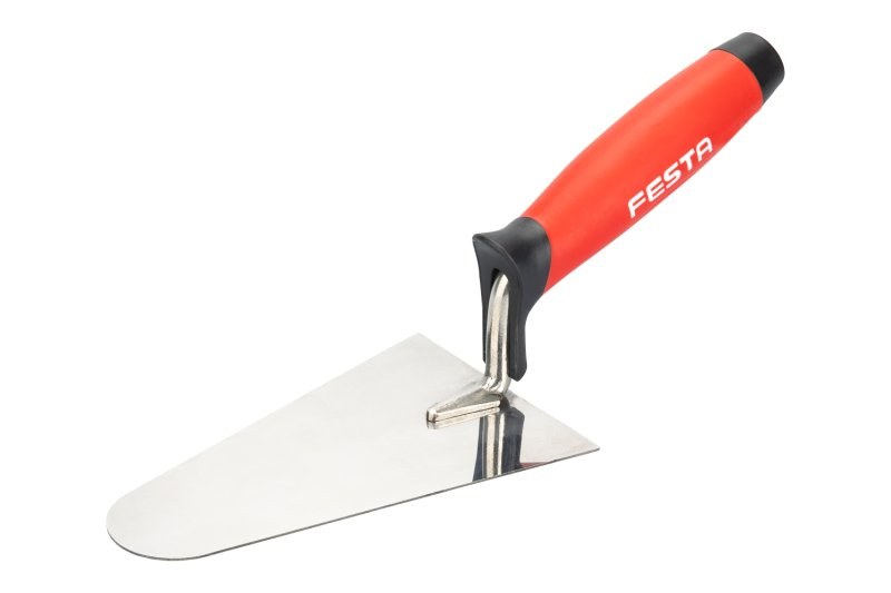 LE lžíce nerez zednická oblá 160mm gum.ručka FESTA