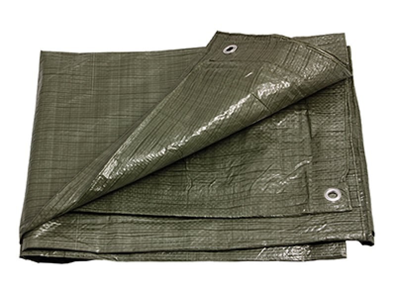LE plachta zakrývací PE  4x6m 70g/m2 s kov.oky zelená