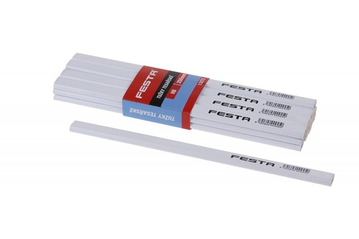 BE tužka tesařská 25cm bílá (balení 12ks) - Nářadí ruční nářadí