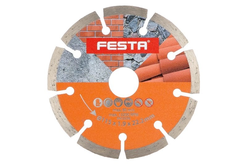 LE kotouč diamantový segment 115x2,2x22,2mm FESTA LE kotouč diamantový segment 115x2,2x22,2mm FESTA