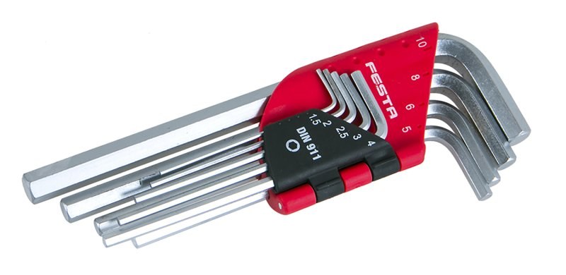 LE sada imbus klíčů L 1,5-10mm 9ks CrVa FESTA - Nářadí ruční nářadí