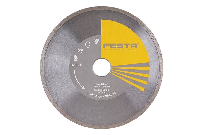 LE kotouč diamantový plný 180x2,4x25,4mm FESTA LE kotouč diamantový plný 180x2,4x25,4mm FESTA - Nářadí ruční nářadí