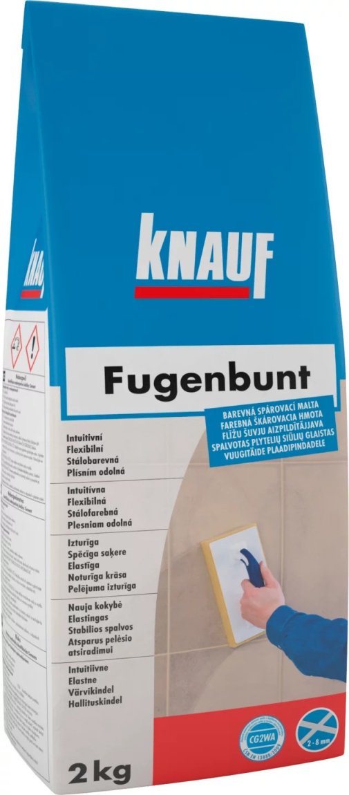 KNAUF FUGENBUNT spárovací hmota 2kg cacao KNAUF FUGENBUNT spárovací hmota 2kg cacao - Suché směsi a stavební chemie spárovací hmoty