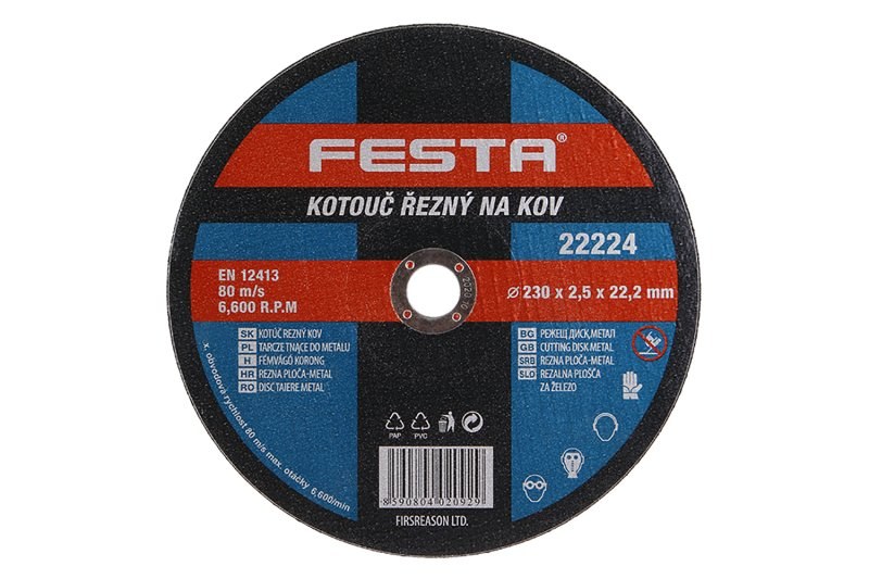 LE kotouč řezný na kov 230x2,5x22,2mm FESTA - Nářadí ruční nářadí