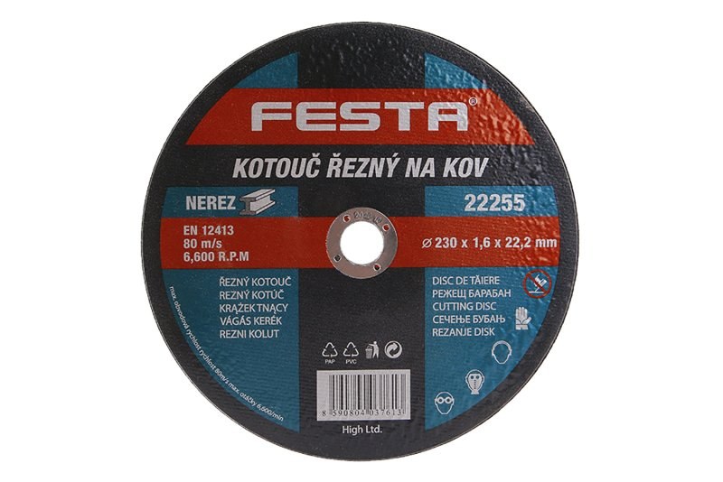 LE kotouč řezný na kov 230x1,6x22,2mm FESTA