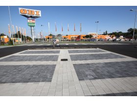 CSB QUADRO 8cm dlažba s vodící drážkou přírodní (9,6m2)