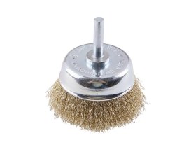 LE kartáč rotační hrnkový vlnitý 65mm stopka FESTA