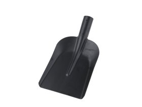 LE lopata úzká 19x27cm černá s násadou kolínko