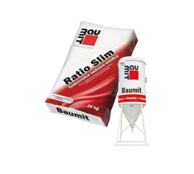 BAUMIT Ratio Slim sádrová omítka 25kg (40) - Suché směsi a stavební chemie omítky štukové omítky