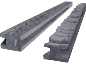 BEVES sloupek průběžný na 2,0m grafit (výška 2,75m)