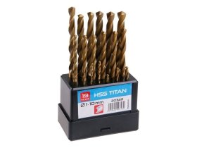 BE sada vrtáků HSS TITAN 1-10 x 0,5mm 19ks