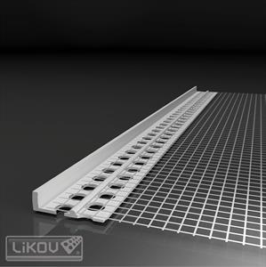 LIKOV LC-L profil ukončovací omítky 3mm / 2m (25) 121.0320 LIKOV LC-L profil ukončovací omítky 3mm / 2m (25) 121.0320 - Fasádní systémy příslušenství k fasádním systémům profily k fasádním systémům