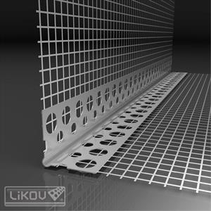 LIKOV profil rohový LK Al 100 s tkaninou / 2,0m (100) 110.10302020.VT - Vnitřní vybavení lišty obkladové a podlahové