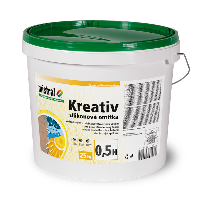 MISTRAL Kreativ omítka silikonová 0,5mm 25kg - Malířské potřeby malířské barvy
