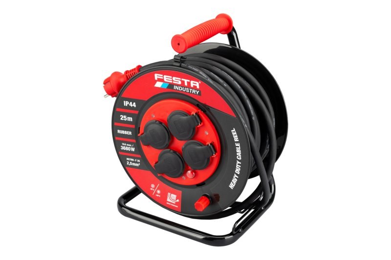 LE buben kabel prodlužovací 4Z 25m 3x2,5mm guma-neoprén 230V max.3680W IP44 FESTA Industry LE buben kabel prodlužovací 4Z 25m 3x2,5mm guma-neoprén 230V max.3680W IP44 FESTA Industry