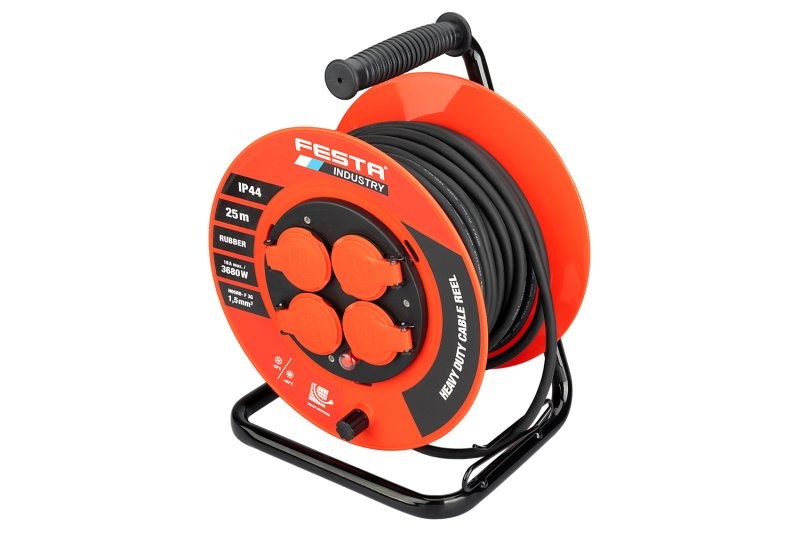 LE buben kabel prodlužovací 4Z 25m 3x1,5mm guma 230V max.3680W IP44 FESTA Industry - Elektro, sanita, topení a&nbsp;voda elektro