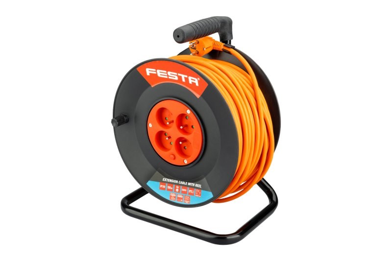 LE buben kabel prodlužovací 4Z 50m 3x1,5mm PVC 230V max.3680W IP20 FESTA - Elektro, sanita, topení a&nbsp;voda elektro