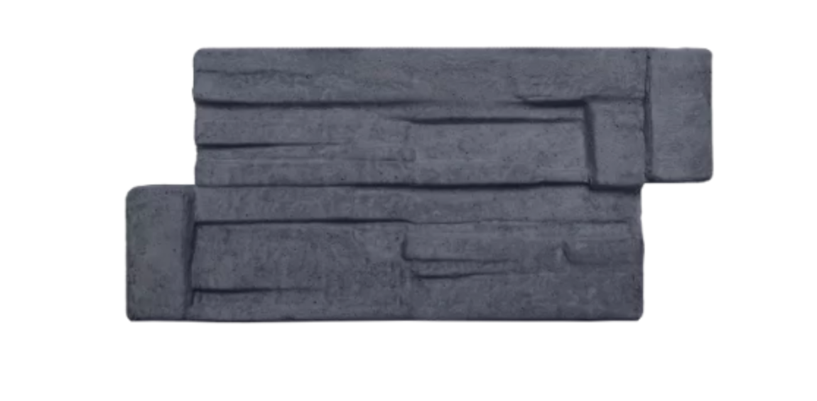 BEVES deska betonová dřevo - záhon 50x25x6cm grafit - Betonové prvky záhony