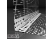 LIKOV profil rohový LK plast 100 s tkaninou Vertex / 2,5m (50) 121.100 / 115.1025.VT