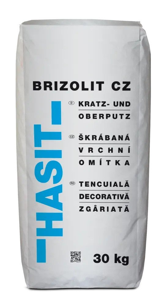 HASIT břízolit 0-3mm škrábaný přírodní 30kg (42) - Suché směsi a stavební chemie omítky štukové omítky