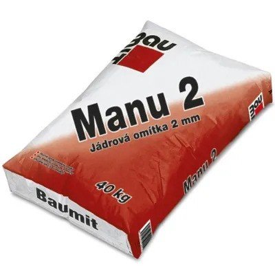 AKCE BAUMIT Manu2 (GrobPutz jádrová omítka 2mm) 25kg (54) - Suché směsi a stavební chemie omítky jádrové omítky