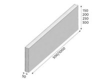 CSB obrubník R15 půlka 50x150x500mm přírodní (120)