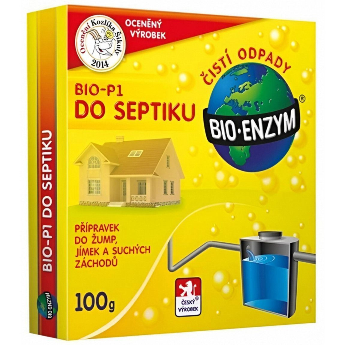 BIO-P1 do septiku 100g - Suché směsi a&nbsp;stavební chemie stavební chemie ostatní stavební chemie