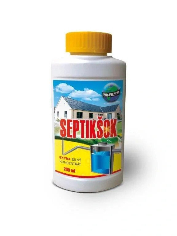 BIO-Septišok do septiku 200ml - Suché směsi a&nbsp;stavební chemie stavební chemie ostatní stavební chemie
