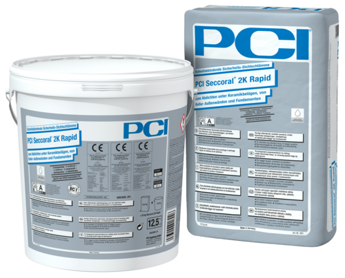 PCI Seccoral 2K Rapid rychlá pružná hmota 25kg (dvouslož.) - Suché směsi a stavební chemie hydroizolační stěrky a nátěry