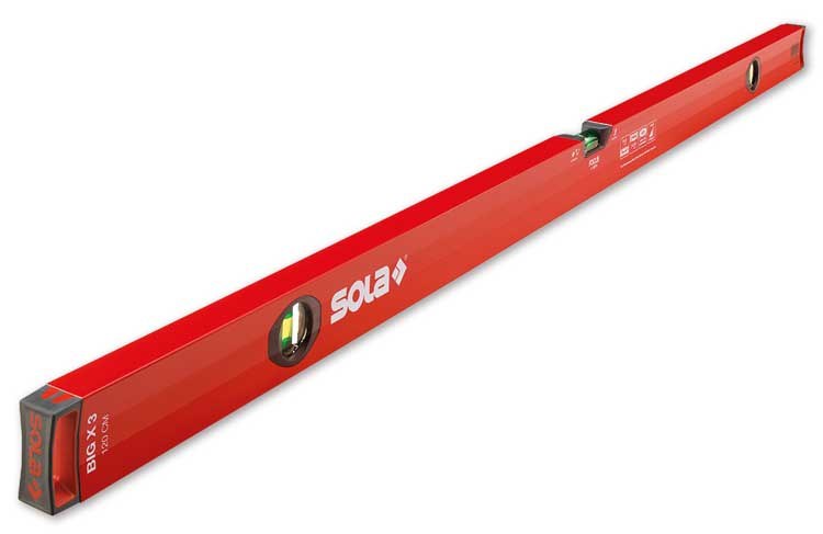 SOLA BIG X3 150 vodováha 150cm AL profile 1+2libely červená - Nářadí ruční nářadí