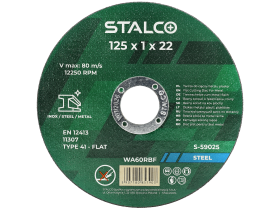 STALCO kotouč řezný na kov rovný 115x2,5