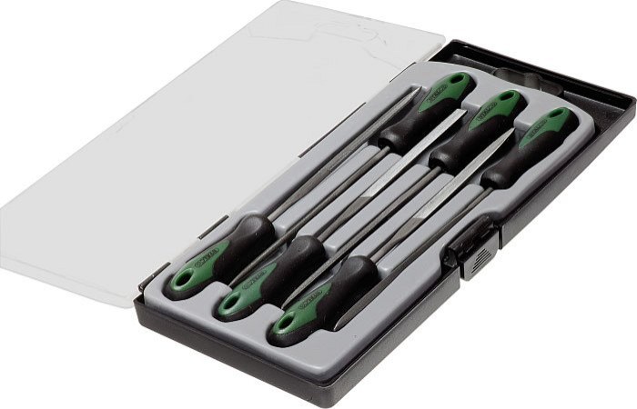 STALCO sada jehlových pilníků na kov 140mm 6ks - Nářadí ruční nářadí